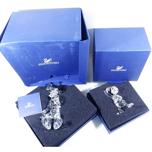 425 - A Swarovski crystal Donald Duck & Goofy