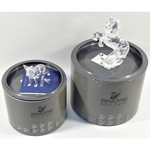 431 - A Swarovski crystal Horse and dog (2)