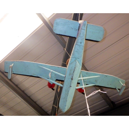 210 - A modern wooden aeroplane