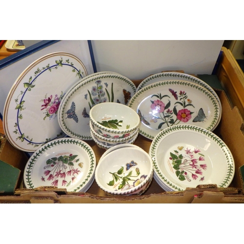 214 - A qty of Portmeirion table ware together with a Royal Worcester cake plate