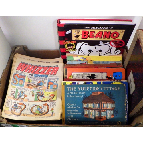 224 - A qty of various children's books, comics together with Cruikshank etchings etc