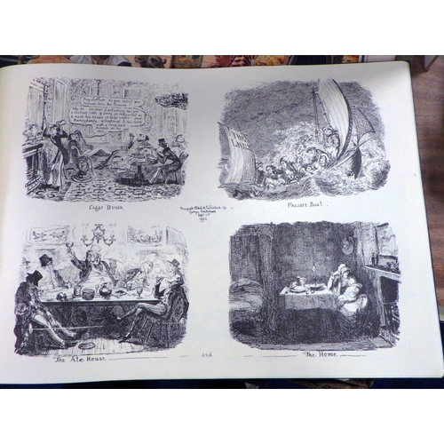 224 - A qty of various children's books, comics together with Cruikshank etchings etc