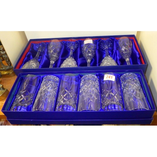 241 - Two boxed sets of Royal Doulton glasses (2)