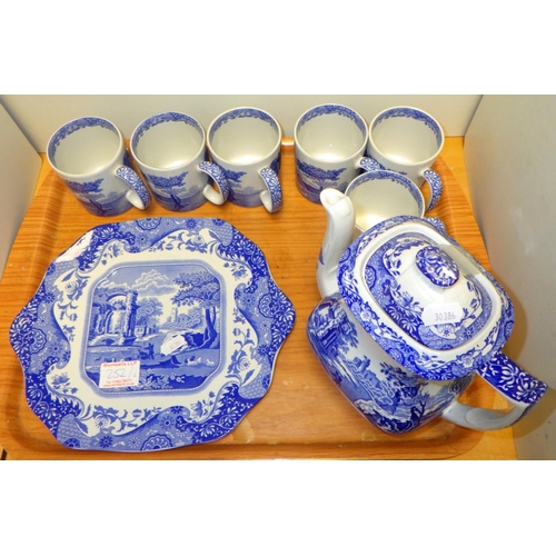 252 - A Spode Italian part coffee set etc (2)