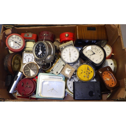 270 - A collection of mainly vintage alarm clocks (2)