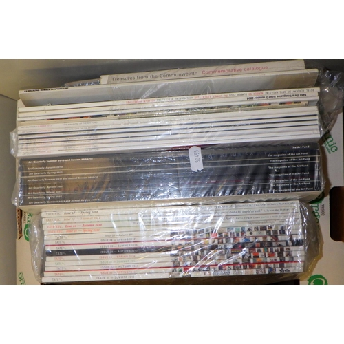 277 - A box of various auction catalogues 1974-2012, together with a qty of Tate Etc and Art Quarterly mag... 