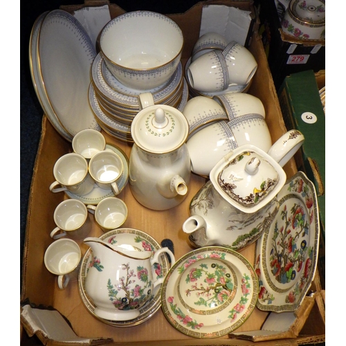 279 - A part Royal Doulton Berkshire dinner and tea set together with large qty of Indian tree table wares... 