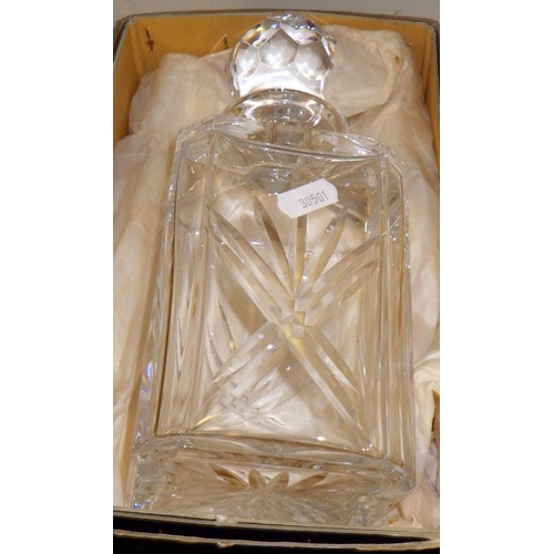 295 - A boxed Thomas Webb decanter