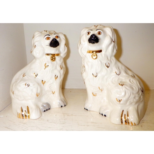 301 - A pair of Royal Doulton dogs together with a Bunnykins figure (3)