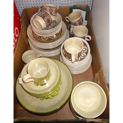 350 - A Kiln Kraft part dinner service; a similar part dinner service (2)