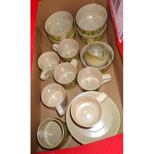 350 - A Kiln Kraft part dinner service; a similar part dinner service (2)