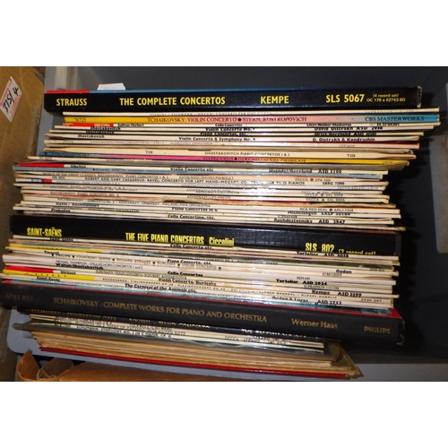 375 - Four boxes of classical interest Lps