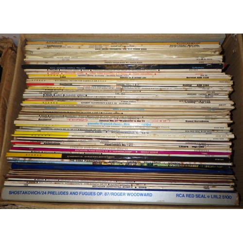 375 - Four boxes of classical interest Lps