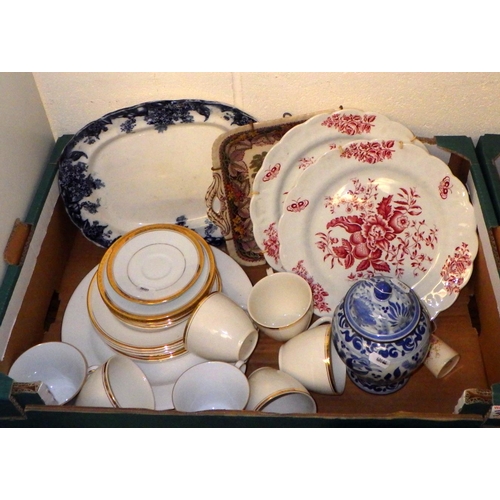 381 - A group of Imari plates together with further ceramics, glass and collectables (4)