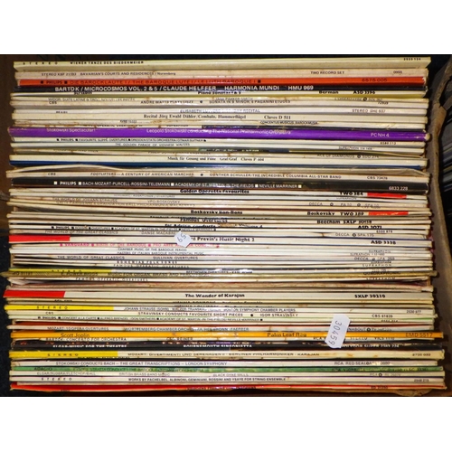 384 - Four boxes of classical (organ, orcestral etc)  interest Lps