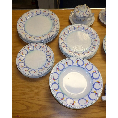 411 - A group of Clarice Cliff dinner ware