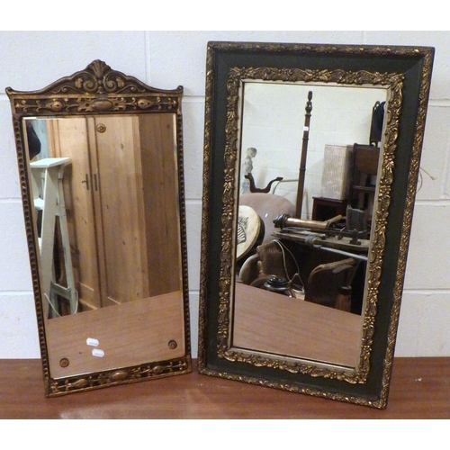 800 - Two gilt and painted framed mirrors