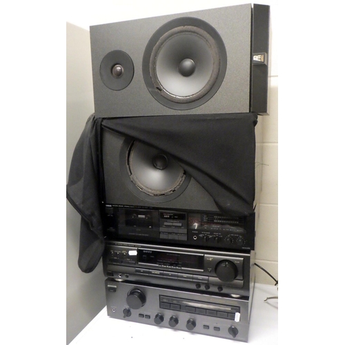 846 - Three Hi Fi separates and a pair of speakers