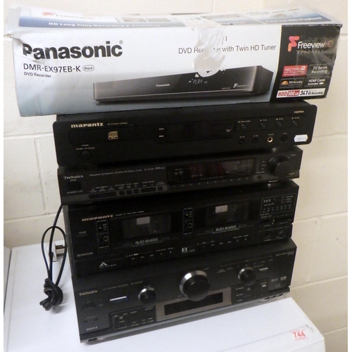 848 - A qty of Hi Fi equipment and a Panasonic freeview DVD recorder