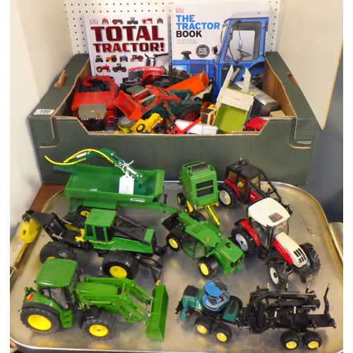 100 - A group of Die cast tractors and trailers etc (2)