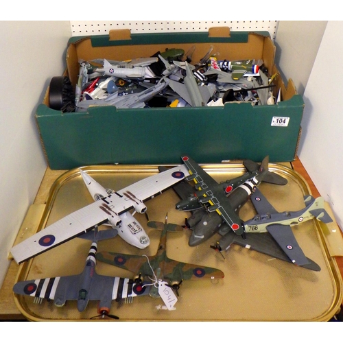 104 - A group of various aeroplanes Corgi etc
All models have been used, parts missing etc,  sold as seen ... 