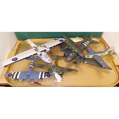 104 - A group of various aeroplanes Corgi etc
All models have been used, parts missing etc,  sold as seen ... 