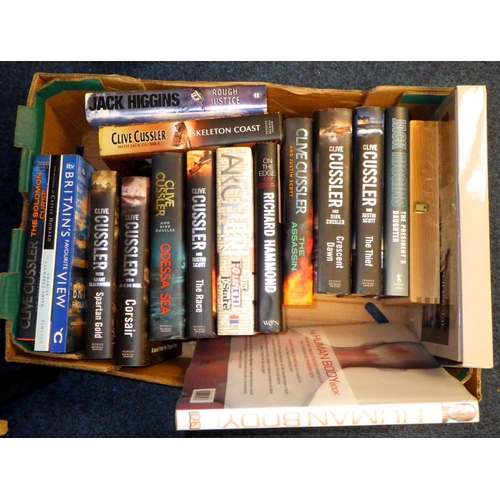 108 - Five boxes of misc books (5)