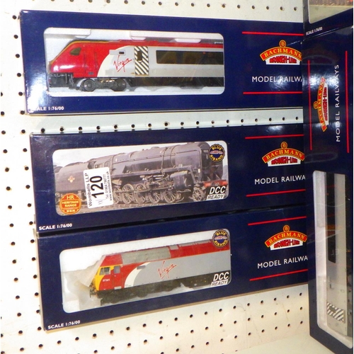 120 - Eleven Bachmann boxed Locos, carriages etc 
All models have been out of the boxes and used, sold as ... 