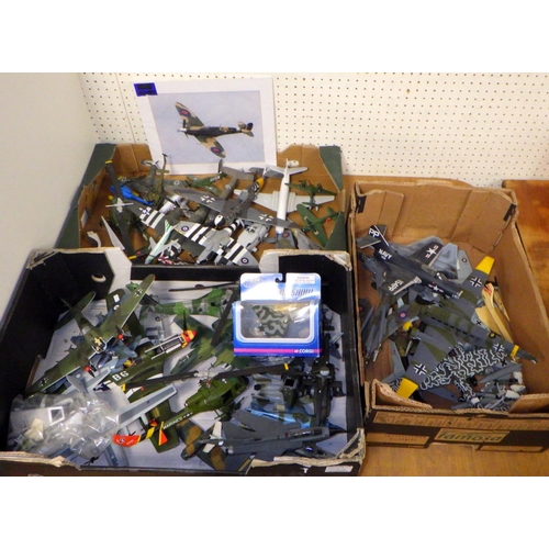 125 - Three boxes of Military aircraft models, Corgi etc
All models have used, sold as seen AF MISIING PAR... 