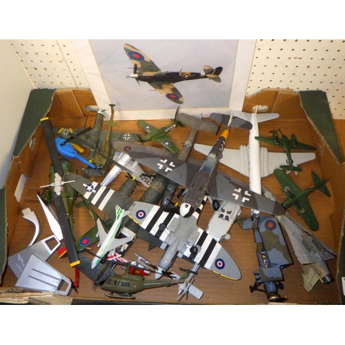 125 - Three boxes of Military aircraft models, Corgi etc
All models have used, sold as seen AF MISIING PAR... 