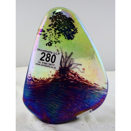 280 - A Ditchfield Glasform sculpture paperweight.