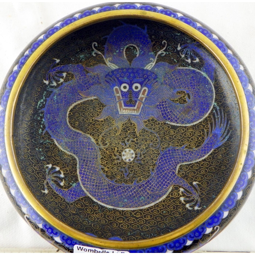 288 - An oriental bronze Cloisonne bowl