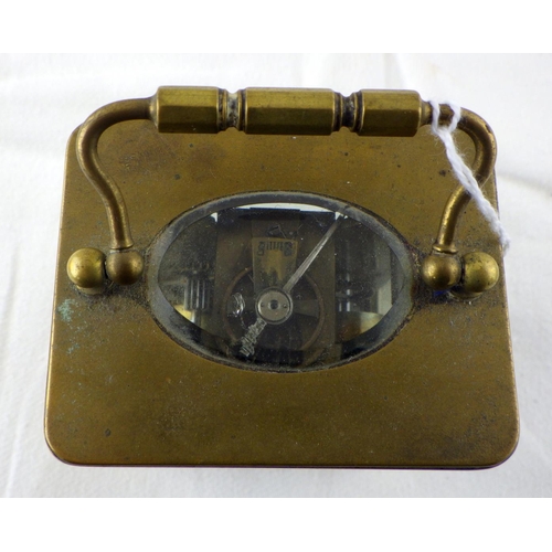 317 - A striking brass cased carriage clock AF