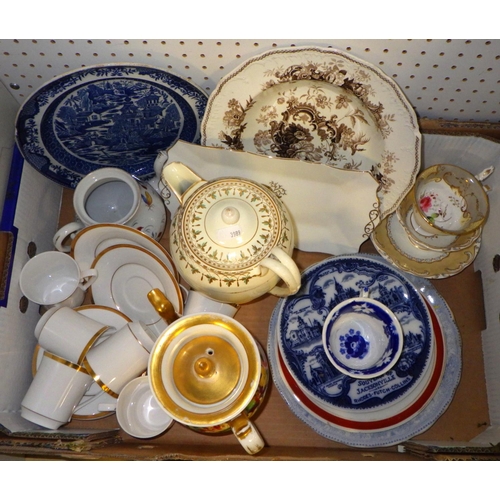 337 - A group of misc ceramics to include Wedgwood tea pot, Spode tea ware etc