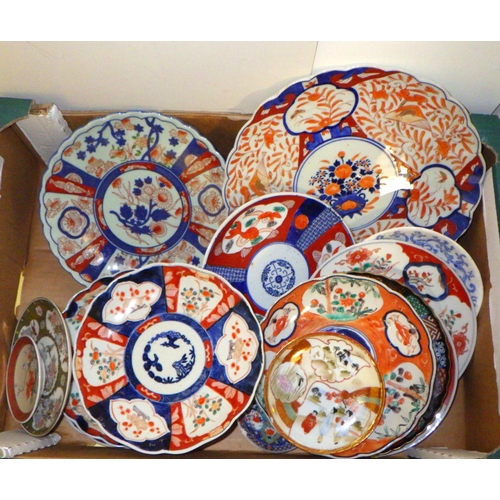 344 - A group of Oriental plates