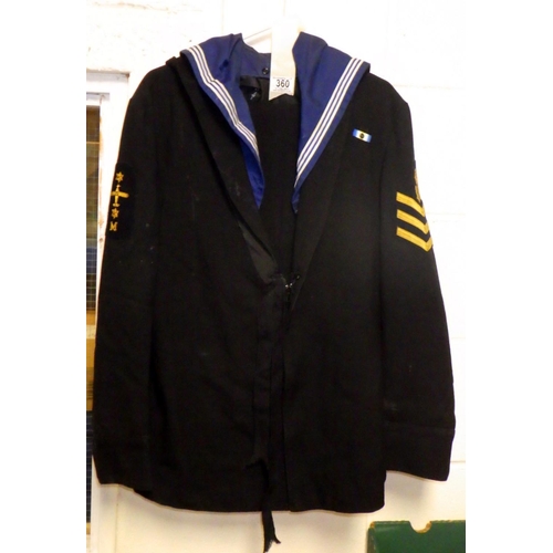 360 - A sailors uniform together with three prs of shoes (2)