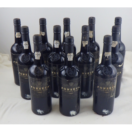 42 - Fonseca 1992 Vintage Port, a case of twelve 0.75lt bottles - wooden crate collapsed and lacking.   E... 