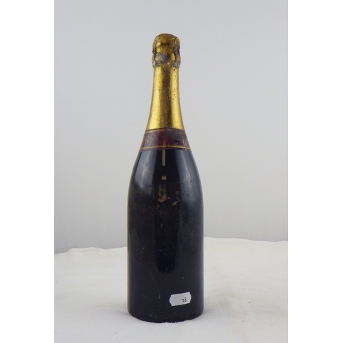 53 - Krug & Co Champagne Private Cuvee 1955 Extra Sec, a single standard bottle.   Ex. the wine cellar of... 