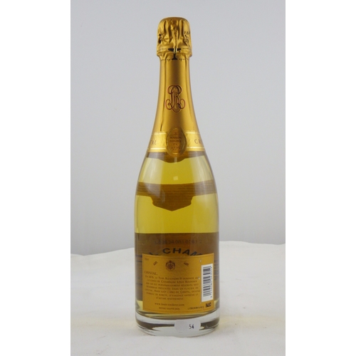 54 - Louis Roederer Cristal Champagne 2005, a single bottle 0.75lt.