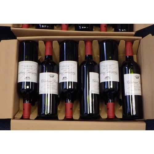 63 - Chateau Senejac 2007, two cardboard boxed cases each of twelve 0.75lt bottles.   Ex. the wine cellar... 