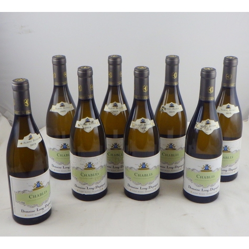 66 - Albert Bichot 2019 Chablis, eight 0.75lt bottles.   Ex. the wine cellar of a gentleman.