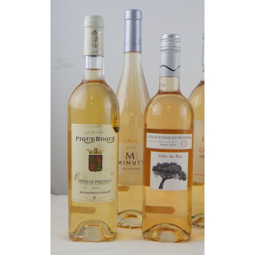 70 - Chateau De La Galiniere - Cotes De Provence - 2020, five 0.75lt bottles; three other bottles.  (8)  ... 