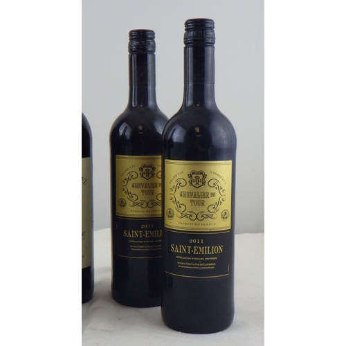 71 - Chateau Cadet-Peychez Saint-Emilion-Grand Cru - 2000, two 0.75lt bottles; Chevalier du Tour 2011 Sai... 