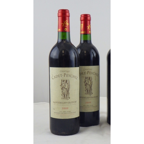 71 - Chateau Cadet-Peychez Saint-Emilion-Grand Cru - 2000, two 0.75lt bottles; Chevalier du Tour 2011 Sai... 