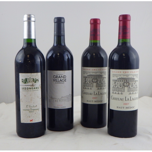 72 - Grand Cru Classe - Chateau La Lagune - 2007 - Haut-Medoc, two 0.75lt bottles; two other bottles.  (4... 