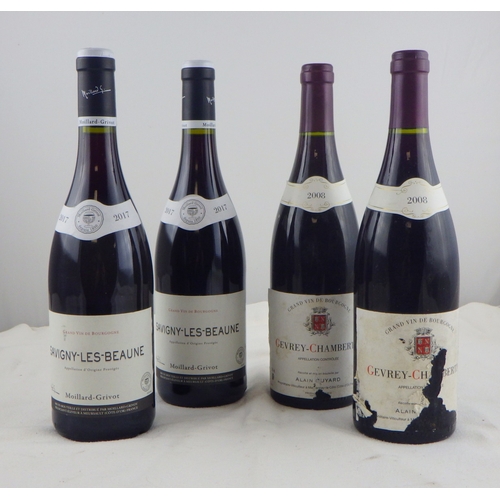 74 - Alain Guyard - Gevrey-Chambertin  - 2008, two 0.75lt bottles; Molliard-Grivot - Savigny-Les-Beaune -... 