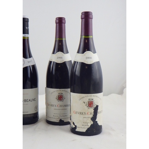 74 - Alain Guyard - Gevrey-Chambertin  - 2008, two 0.75lt bottles; Molliard-Grivot - Savigny-Les-Beaune -... 