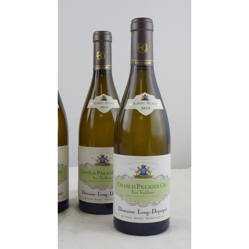 77 - Albert Bichot - Domaine Long-Depaquit - Chablis Premier Cru Les Vaillons, four 0.75lt bottles, three... 