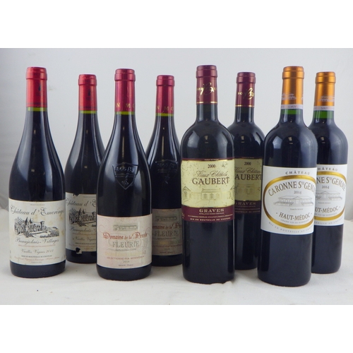 79 - Vieux Chateau Gaubert Graves 2000, two 0.75lt bottles; Caronne Ste Gemme 2014, two 0.75lt bottles; C... 