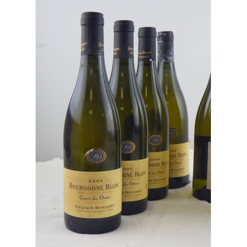 82 - Sylvain Dussort - 2008 Bourgogne Blanc - Cuvee des Ormes, four 0.75lt bottles; Chatelain Pouilly-Fum... 